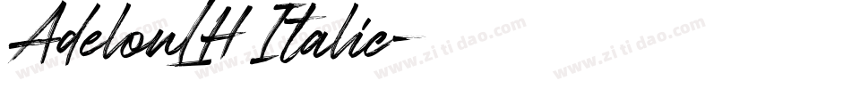 AdelonLH Italic字体转换